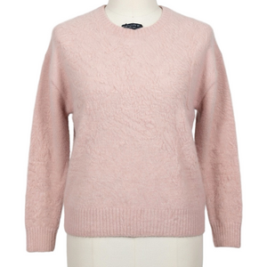 Central Park West Blush Pink Crew Neck Sweater Sz Small